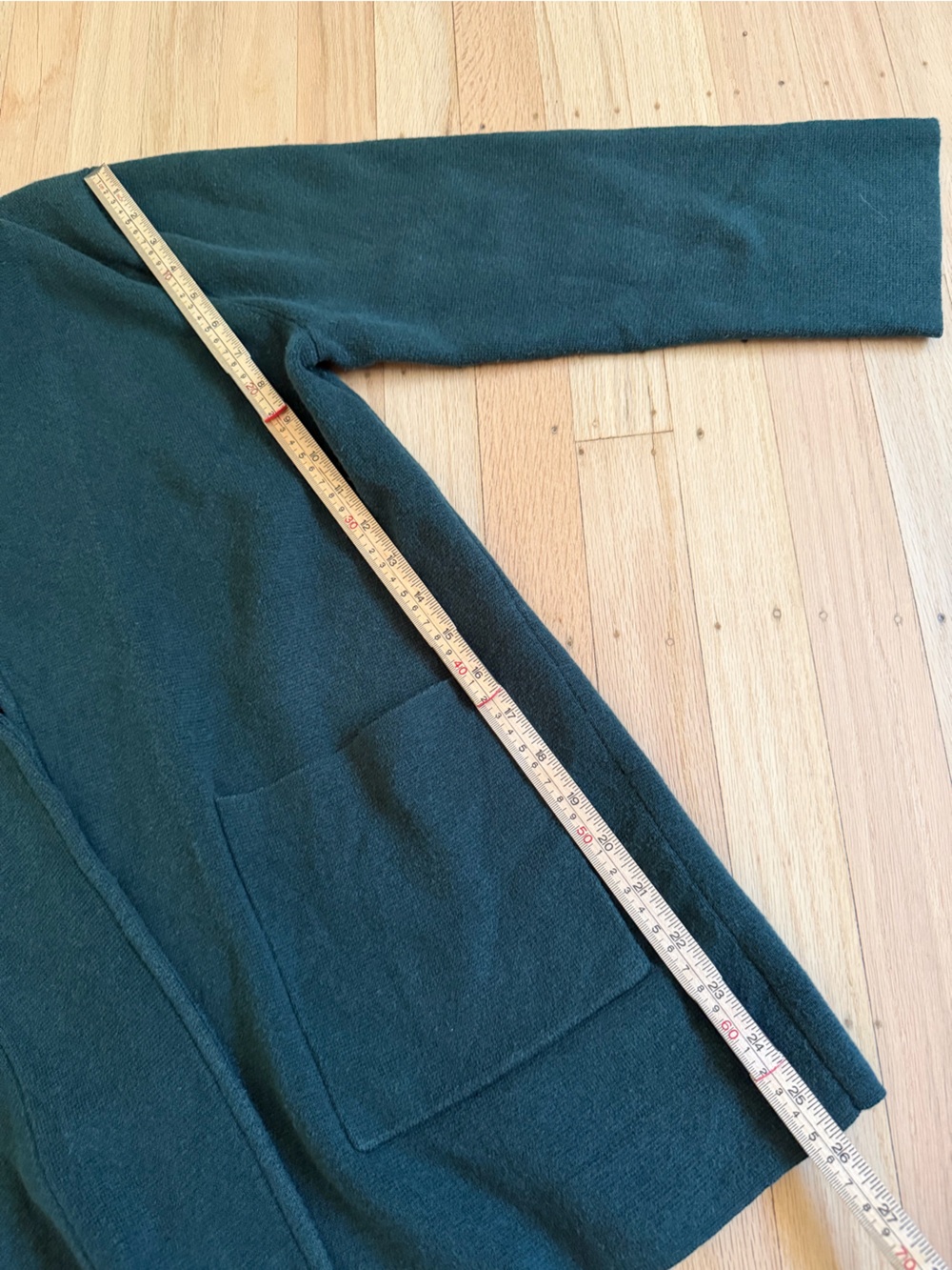 J. Crew Sophie Wool Open Front Sweater Blazer Forest Green Size Medium M Office - Picture 10 of 10